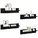 Scaffali da parete 4 pcs Rovere Nero 80 x 11,5 x 18 cm - Foto miniatura 3
