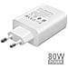Caricabatterie Originale Flashcharge Usb V8073l0a0-eu 80w White Bulk Per Smartphone - Foto miniatura 1
