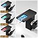 Rubinetto per lavabo da bagno, Blackswan, tipo M173, modello nero opaco con LED, dimensioni 12,5 cm - Foto miniatura 2