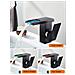 Rubinetto per lavabo da bagno, Blackswan, tipo M173, modello nero opaco con LED, dimensioni 12,5 cm - Foto miniatura 3