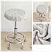 Set Da 2 Coprisedili Per Sgabelli Girevoli In Maglia: Protezione Seduta Moderna E Confortevole White - Foto miniatura 2