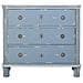 Cassettiera In Legno Blu Con 3 Cassetti 92x46x81h Cm - Foto miniatura 2