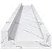 Scaffale da parete 2 pcs Marmo Bianco 100 x 9 x 3 cm - Foto miniatura 8