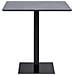Tavolo Bistrot Fano Effetto Pietra Con Base In Metallo Nero 70x70x75 Cm - Foto miniatura 1