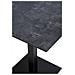 Tavolo Bistrot Fano Effetto Pietra Con Base In Metallo Nero 70x70x75 Cm - Foto miniatura 3