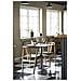 Tavolo Bistrot Fano Effetto Pietra Con Base In Metallo Nero 70x70x75 Cm - Foto miniatura 6