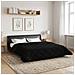 Duvet Estivo Nero 200 x 240 cm Microfibra e Fleece Teddy - Foto miniatura 2