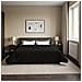 Duvet Estivo Nero 200 x 240 cm Microfibra e Fleece Teddy - Foto miniatura 4