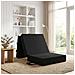 Divano Letto Pieghevole 75 x 63 x 45 cm Nero - Foto miniatura 2