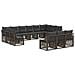 Set Divano da Giardino 13 pcs Grigio polyrattan - Foto miniatura 1