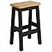 Sgabello da Bar Alto EKAI 2 pcs Nero 40 x 29 x 63 cm - Foto miniatura 3