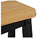 Sgabello da Bar Alto EKAI 2 pcs Nero 40 x 29 x 63 cm - Foto miniatura 7