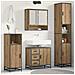 Set di mobili per il bagno con porta 3 pcs Rovere artigianale - Foto miniatura 2