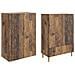 Set di armadi 2 pcs Legno antico Legno ingegnerizzato - Foto miniatura 3