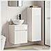 Set di mobili per il bagno 2 pz Bianco Lucido - Foto miniatura 6