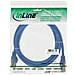 cavo patch per rete dati lan cat. 5e, 2x rj45, schermatura futp, colore blu, 1m - Foto miniatura 2
