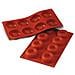 Stampo savarin 8 cavita 6cm classic terracotta silicone - Foto miniatura 4