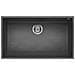 Lavello Quadra 130 Keratek Plus Sottotop 76x44 cm 1 vasca Colore Dark Grey 99 - Foto miniatura 1