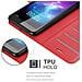 Custodia Compatibile Con Zte Blade A3 2019 In Rosso Carminio - Coperchio Protettiva Con Chiusura Magnetica, Funzione Stand E Tasca Per Le Carte - Foto miniatura 6