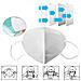 10x Respiratore Maschera Antipolvere Kn95 Mouthguard - Foto miniatura 3