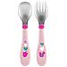 Posate Inox 18m+ Rosa / verde - Foto miniatura 1