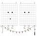 Pannelli Griglia Photo Wall Display Rete Metallica Decorazione Della Parete Bricolage Hanging Quadro A Parete S Gancio Clip Canapa Cavo Set Di 2 Lpp01w Bianco - Foto miniatura 1