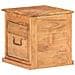 Baule 40x40x40 Cm In Legno Massello Di Acacia - Foto miniatura 6