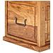 Baule 40x40x40 Cm In Legno Massello Di Acacia - Foto miniatura 8