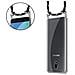 Catena Di Telefoni Cellulari Compatibile Con Samsung Galaxy J7 2018 In Nero Argento - Coperchio Protettivo In Silicone Con Anelli D'argento, Cinturino In Corda E Custodia Staccabile - Foto miniatura 6