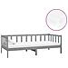 Divano Letto Con Materasso 90x200 Cm Grigio In Massello Di Pino - Foto miniatura 2