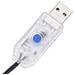 Stringa LED con 300 Luci LED Bianco Caldo 30 m PVC - Foto miniatura 5
