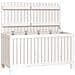 Contenitore Da Giardino Bianco 121x55x64 Cm Legno Massello Pino - Foto miniatura 1