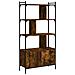 Libreria Con Ante Rovere Fumo 76,5x30x154,5cm Legno Multistrato - Foto miniatura 2