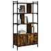 Libreria Con Ante Rovere Fumo 76,5x30x154,5cm Legno Multistrato - Foto miniatura 3