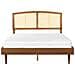 Letto Con Led Rattan Varzy 160 X 200 Cm Marrone - Foto miniatura 14