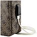 Borsello Da Viaggio Con Usb Modello Stripe 4g, Marrone - Foto miniatura 5