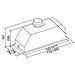 Cappa da incasso CGIW50 Aspirante 53 cm Colore Acciaio Inox - Foto miniatura 3