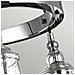 Lampadario Industrial Nordico Loras Acciaio Vetro 3 Luci E27 - Foto miniatura 3