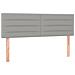 Giroletto A Molle Con Materasso Grigio Chiaro 140x190cm Tessuto - Foto miniatura 4