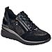 Black Casual Flats Scarpe Basse Sintetico E Tessile Scarpe Donna Nero Eu 37, D2401-02 - Foto miniatura 2
