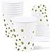 Cupcake Papercups Usa E Getta Con Punti Dorati – 12 Pezzi Da 250 Ml - Foto miniatura 1