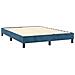 Letto a Molle con Materasso e LED Blu Scuro 140x190 cm - Foto miniatura 2