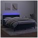 Letto a Molle con Materasso e LED Blu Scuro 140x190 cm - Foto miniatura 6