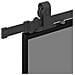 Porta Scorrevole Set Ferramenta Nera 76x205 cm Vetro Temperato - Foto miniatura 2
