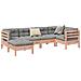 Set Divani Giardino 6 Pz Cuscini Legno Massello Abete Douglas - Foto miniatura 1