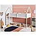 Letto A Mezza Altezza Casa Legno Dienne 90 X 200 Cm Bianco - Foto miniatura 1