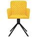 Sedie Da Pranzo Girevoli 2 Pz Gialle In Velluto - Foto miniatura 3