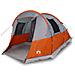 Tenda da Campeggio a Tunnel per 4 Persone Grigio e Arancione - Foto miniatura 4