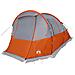 Tenda da Campeggio a Tunnel per 4 Persone Grigio e Arancione - Foto miniatura 5
