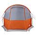 Tenda da Campeggio a Tunnel per 4 Persone Grigio e Arancione - Foto miniatura 7